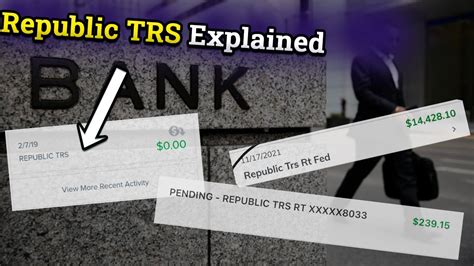 Apr 8, 2022 What does REPUBLIC TRS-RT stand for HERE THE ANSWERS sounds like your refund was being sent to the Republic bank which is the receptacle for the tax preparer you used and the fee for preparing your return was deducted before they sent the money on to you Republic Trs This Site Might Help You. . Republic trs rt fed